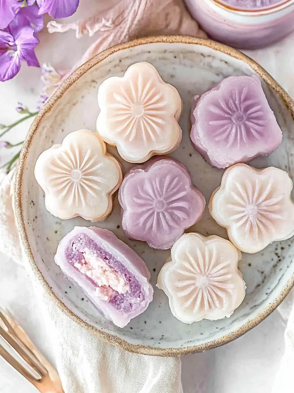 Delicious Taro Snow Skin Mooncakes to Impress Your Guests 4 Taro Snow Skin Mooncakes