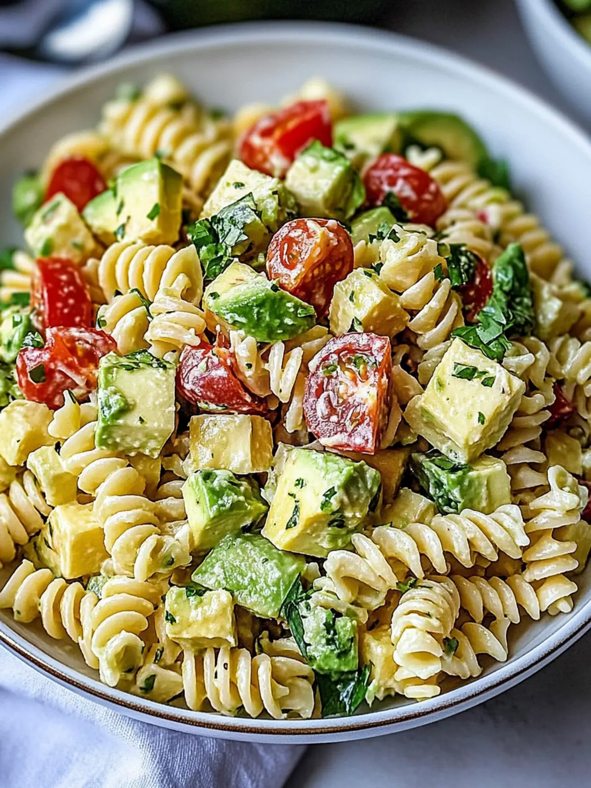 Creamy Avocado Pasta Salad for a Fresh Flavor Burst 4 Avocado Pasta Salad