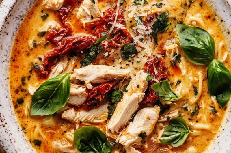 Sun-Dried Tomato Chicken Soup