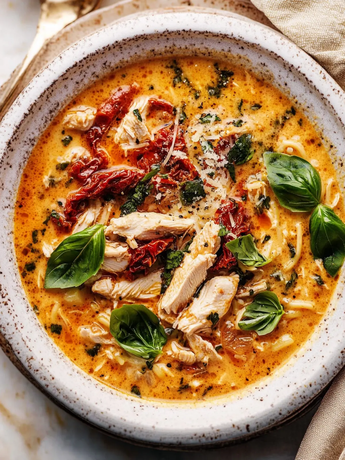 Sun-Dried Tomato Chicken Soup