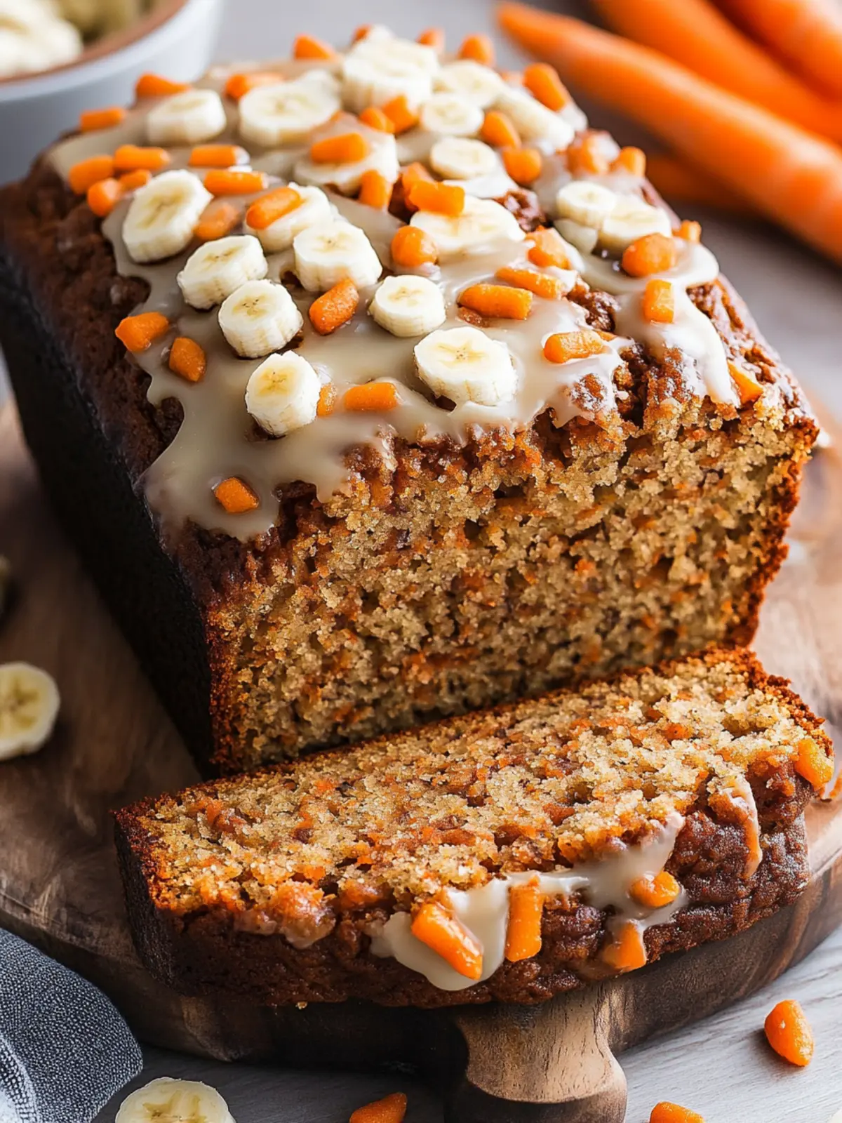 Carrot Cake Banana Bread: A Twist on Comfort Food Bliss 3 Carrot Cake Banana Bread
