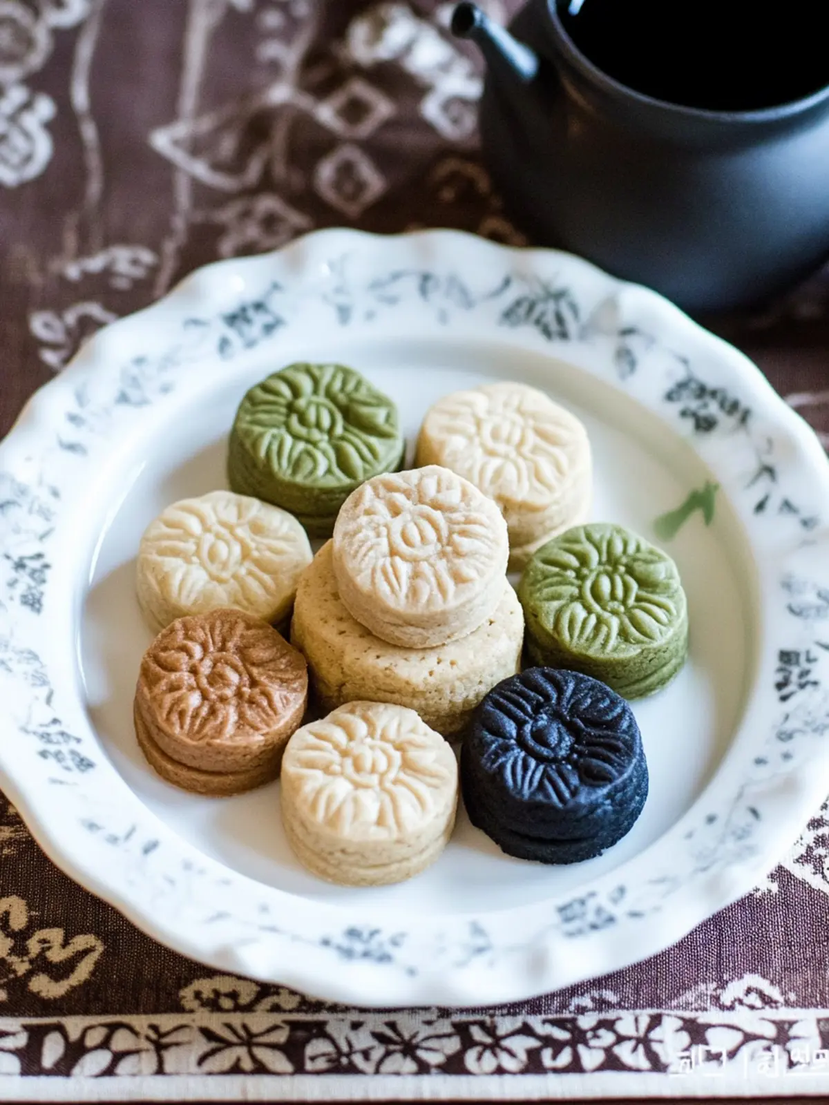 Delightful Korean Tea Cookies (Dasik) – No-Bake Vegan Treats 5 Korean Tea Cookies (Dasik)