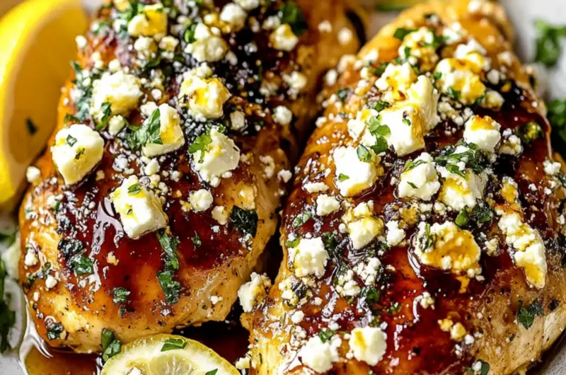Hot Honey Infused Feta Chicken