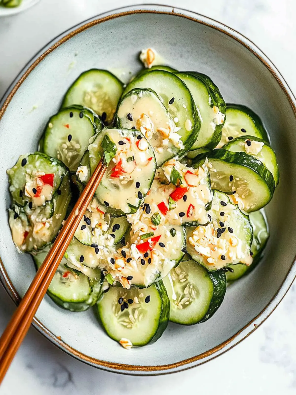 California Roll Cucumbers Salad: A Refreshing Twist on Sushi 2 California Roll Cucumbers