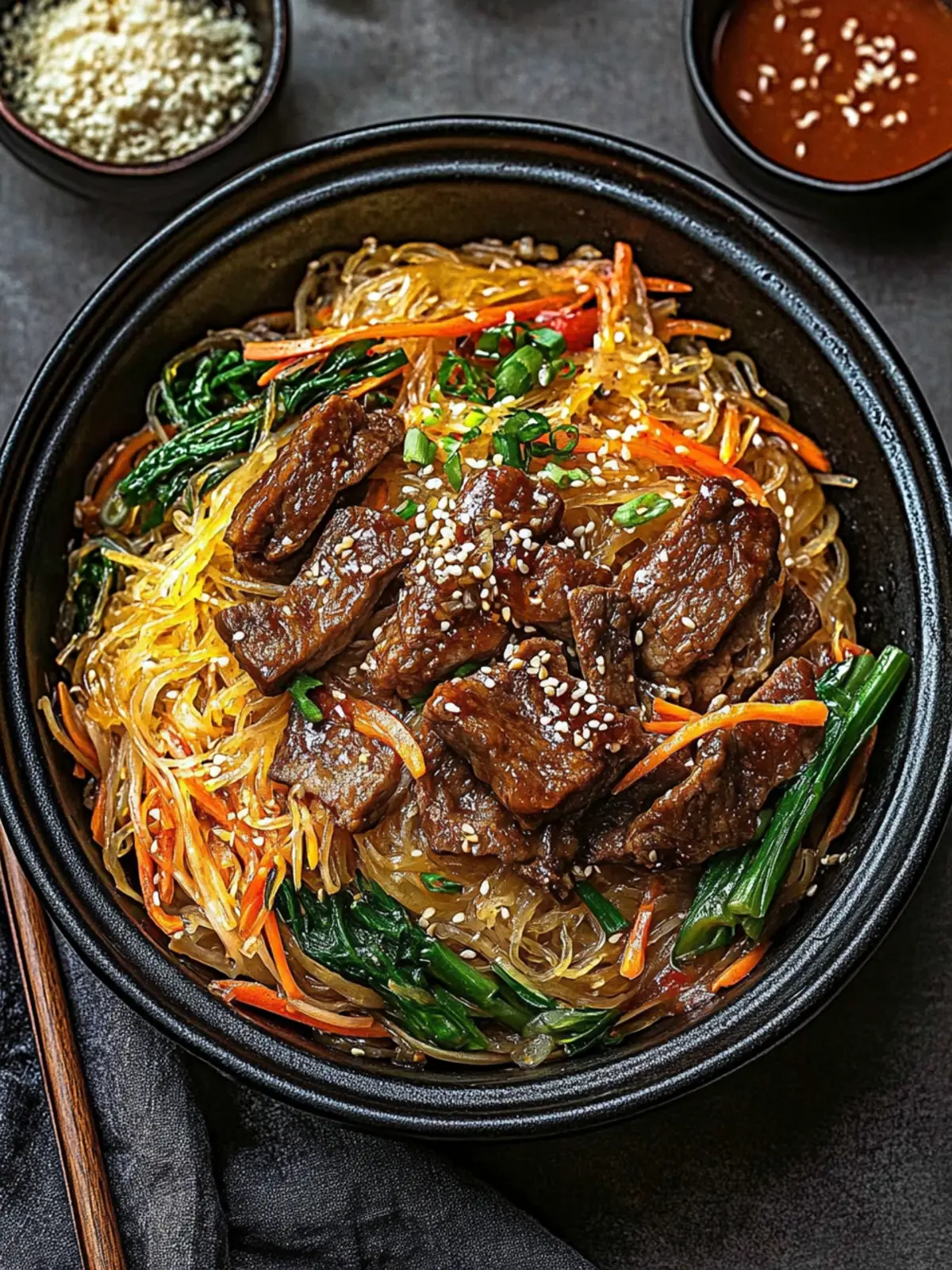 Irresistible Japchae: Your New Favorite Sweet Potato Noodle Dish 3 Japchae