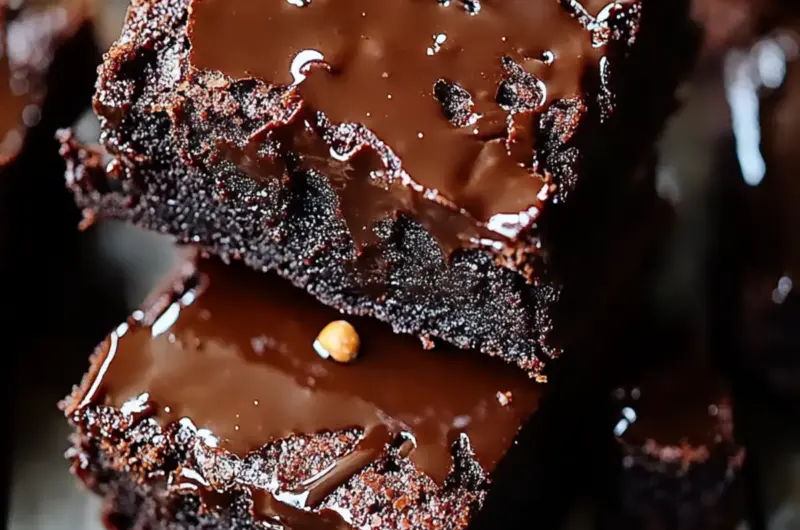Fudgy Brownies with Ganache
