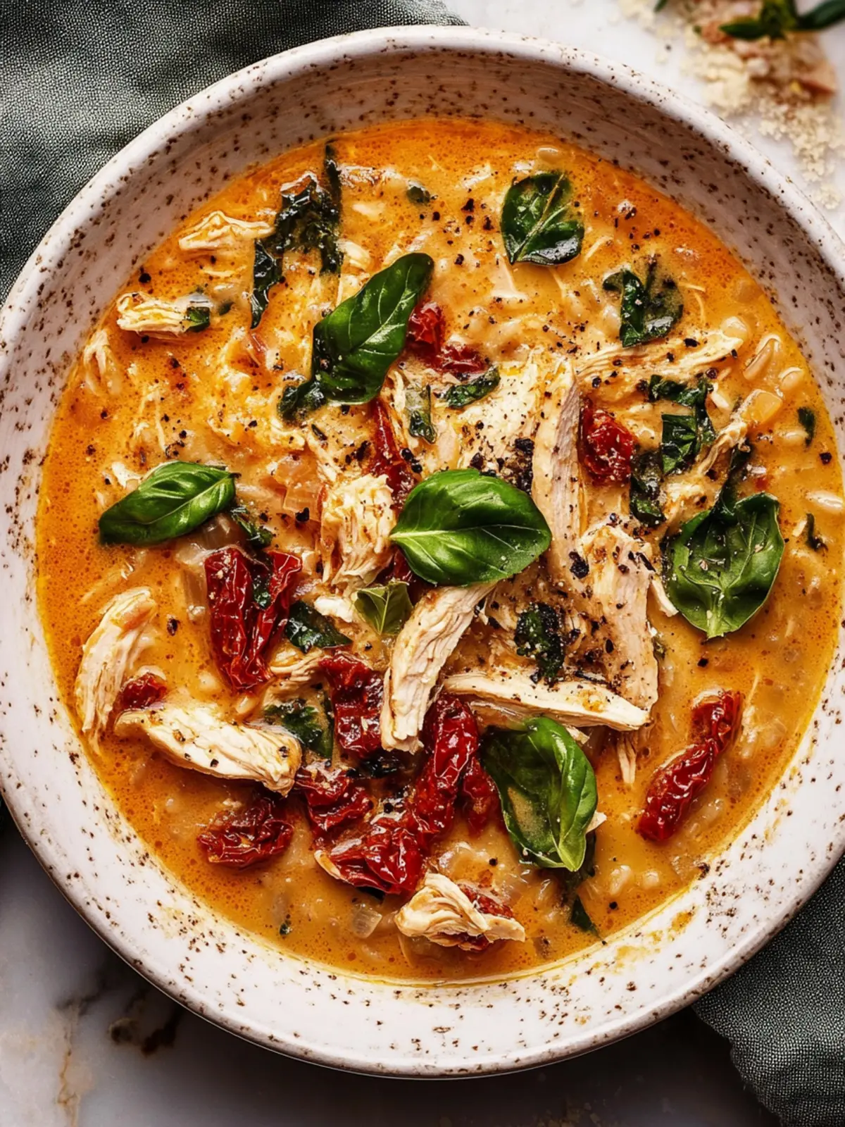 Sun-Dried Tomato Chicken Soup