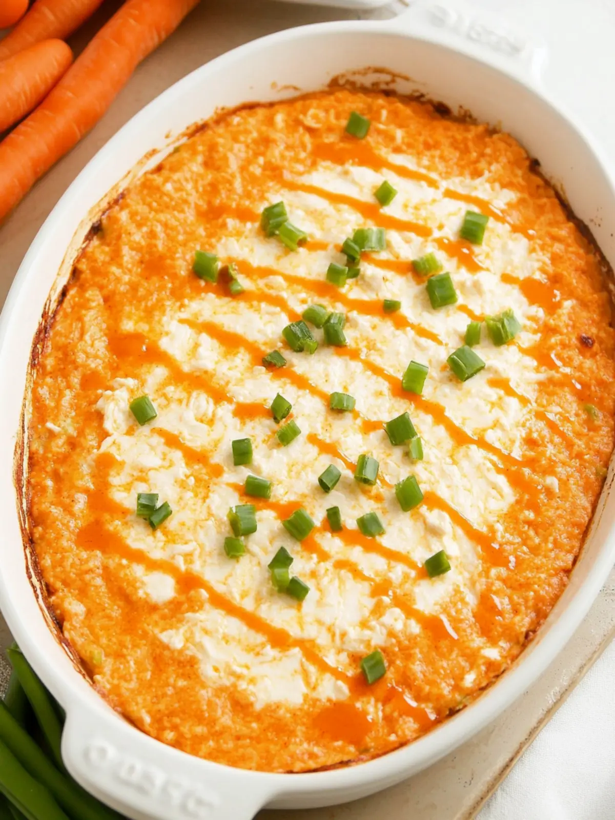 Healthy Cottage Cheese Buffalo Chicken Dip
