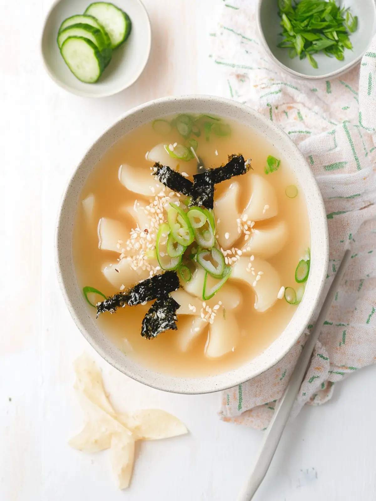 Vegan Dduk Guk – Savor the Comfort of Korean Rice Cake Soup 2 Vegan Dduk Guk