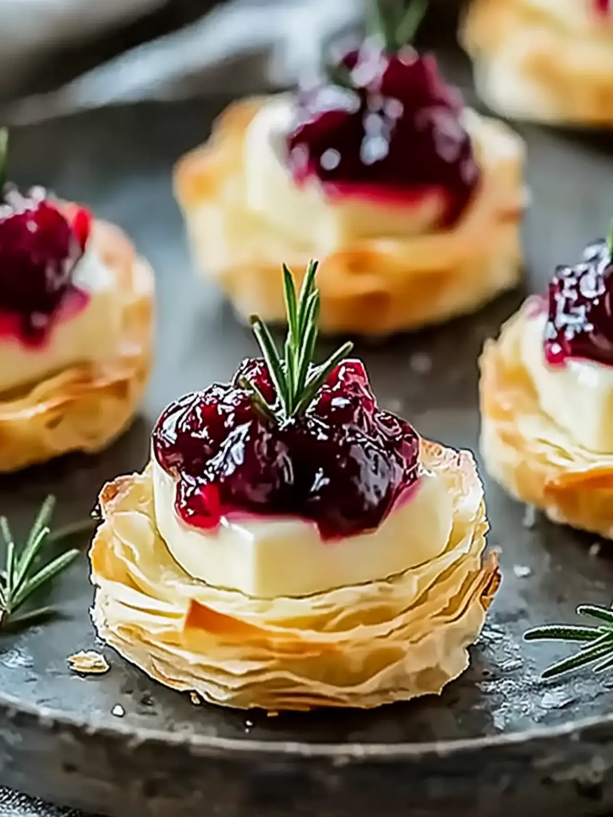 Savory Brie Bites with Cranberry for Effortless Entertaining 4 Brie Bites with Cranberry