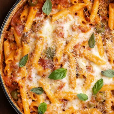 One-Pot Pizza Pasta