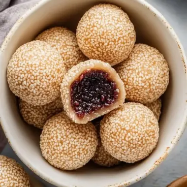 Delicious Sesame Balls with Red Bean Paste You’ll Love 9 Sesame Balls with Red Bean Paste