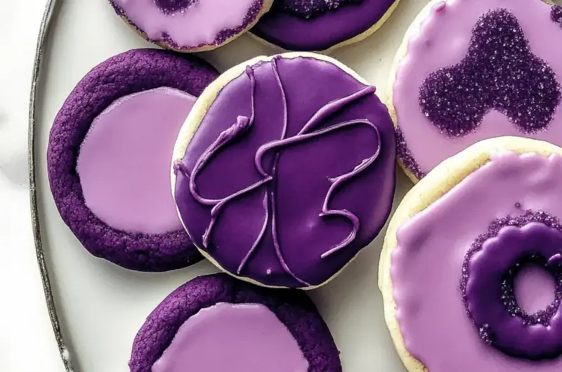 Ube Sugar Cookies