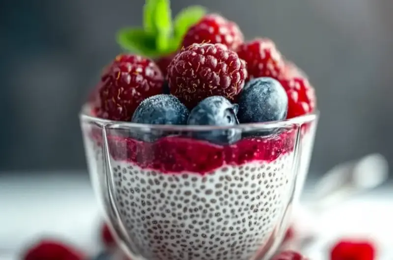 Chia Seed Pudding with Berries