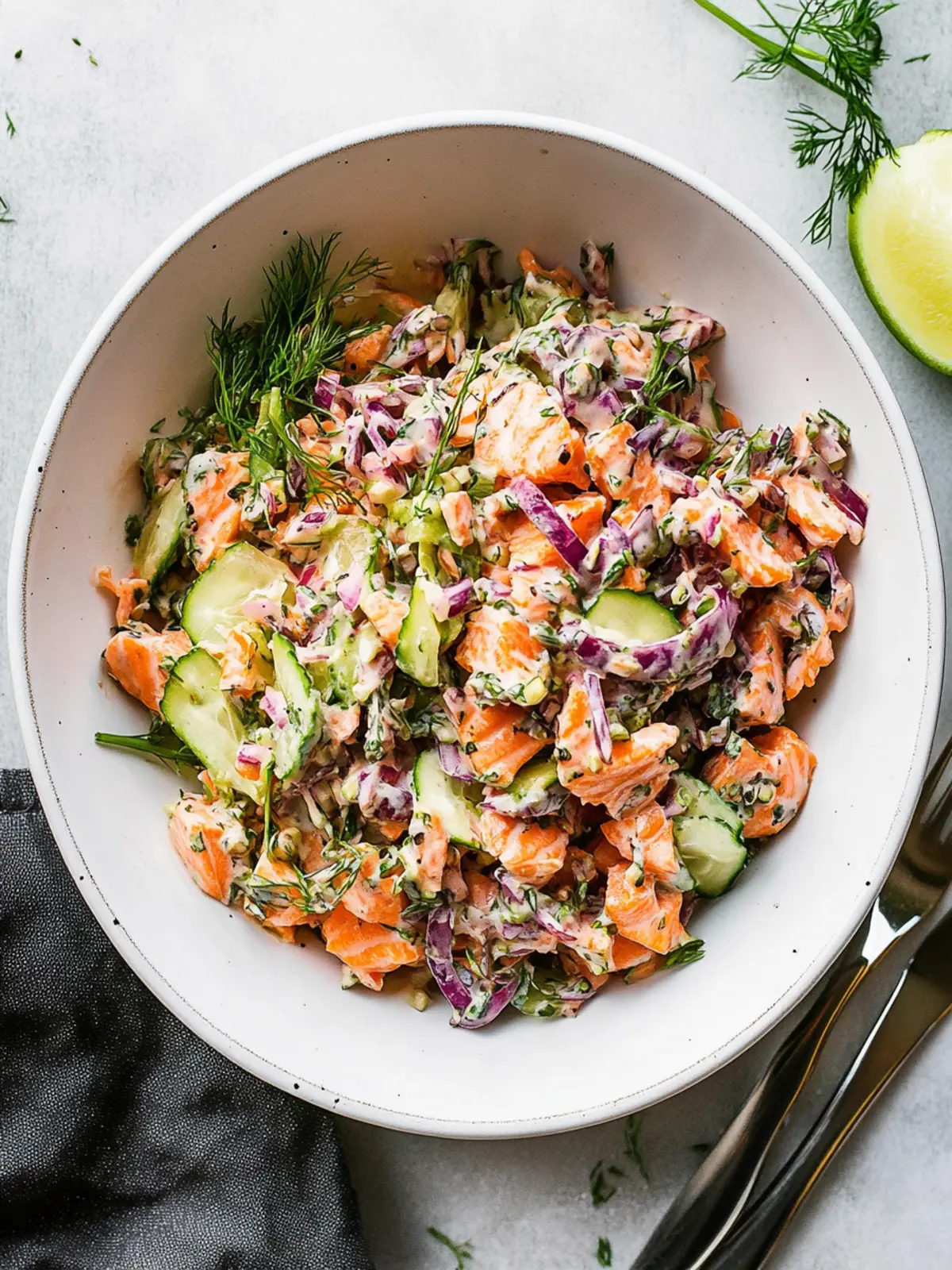 Zesty Salmon Salad: Fresh, Creamy, and Perfect for Meal Prep 4 Salmon Salad