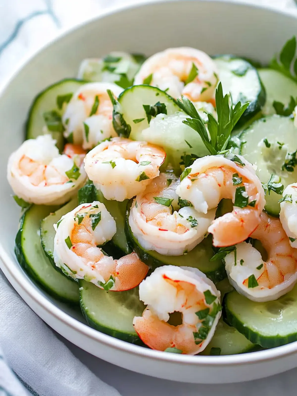 Cucumber Shrimp Salad That's Perfect for Hot Summer Days 5 Cucumber Shrimp Salad