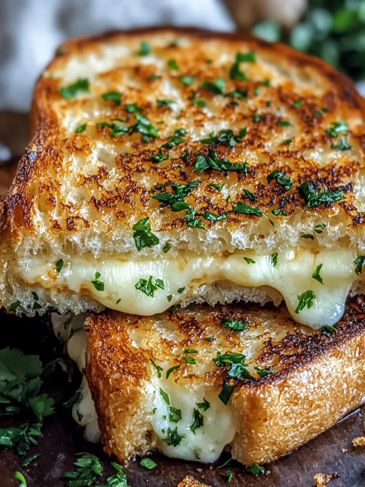 Irresistible Garlic Bread Grilled Cheese in Just 15 Minutes 2 Garlic Bread Grilled Cheese