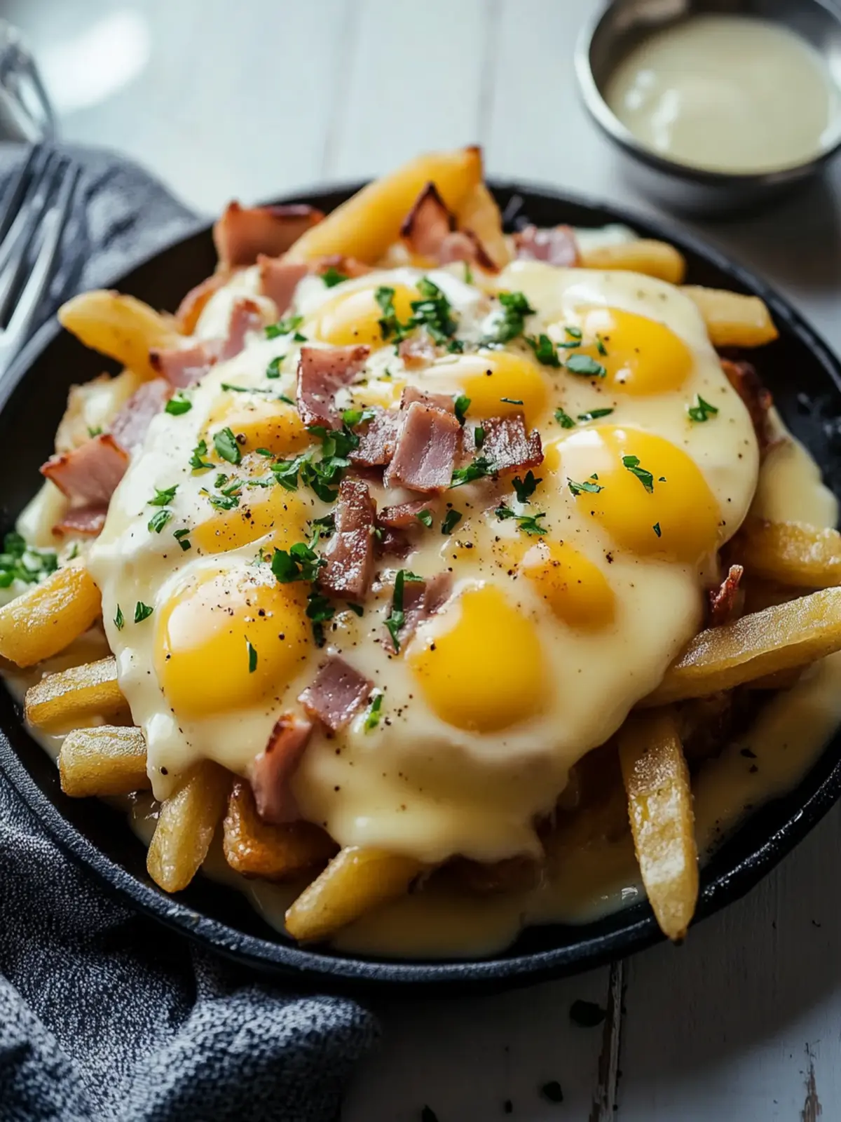Ultimate Breakfast Poutine with Creamy Hollandaise Sauce 3 Breakfast Poutine with Hollandaise Sauce