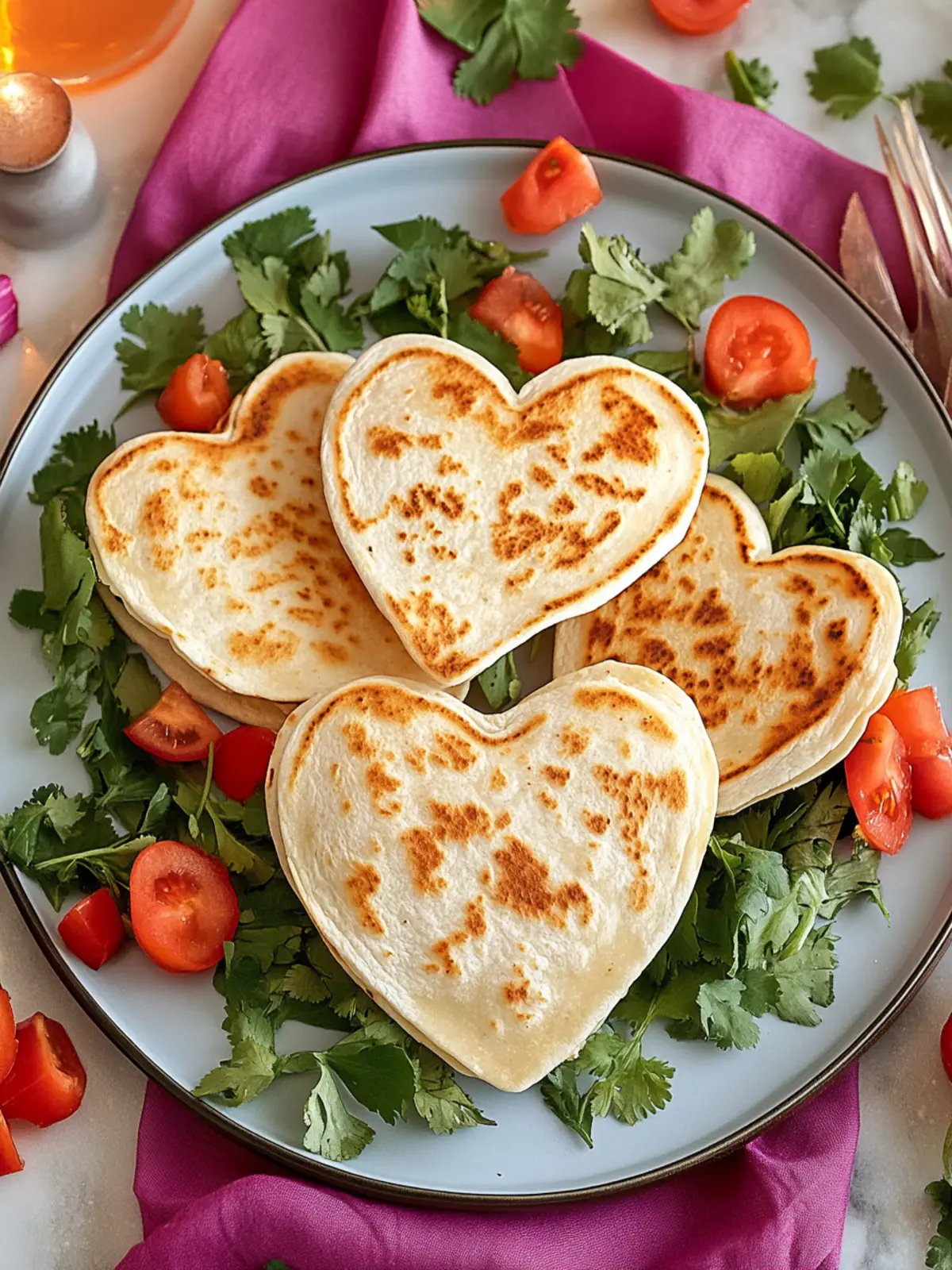 Heart-Shaped Quesadillas: A Fun Twist on Comfort Food 3 Heart-Shaped Quesadillas