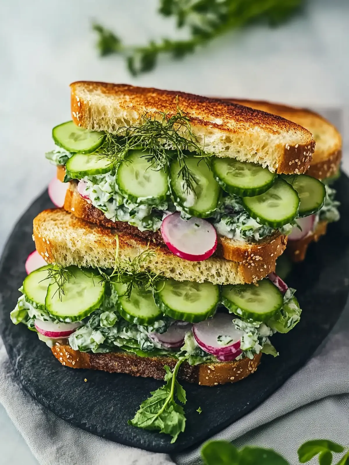 Crispy Cucumber Salad Sandwiches for Your Fresh Lunch Fix 4 Cucumber Salad Sandwiches