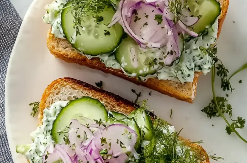 Cucumber Salad Sandwiches