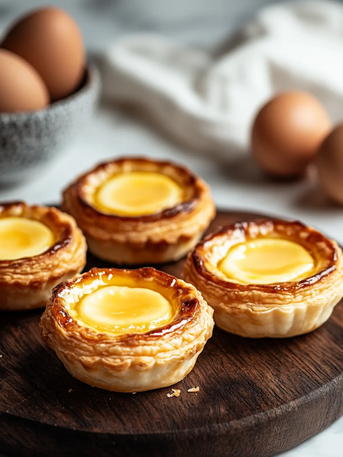 Delicious Egg Tarts (Dan Tart) for a Sweet Homemade Treat 5 Egg Tarts (Dan Tart)