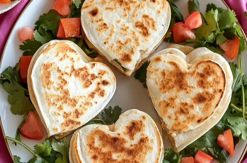 Heart-Shaped Quesadillas