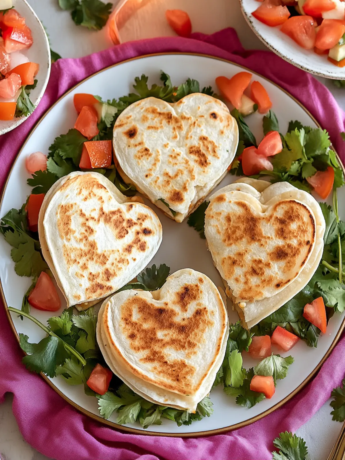 Heart-Shaped Quesadillas: A Fun Twist on Comfort Food 5 Heart-Shaped Quesadillas