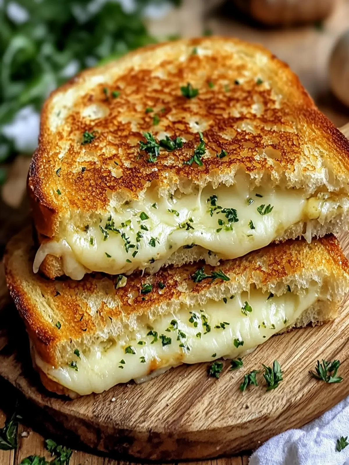 Irresistible Garlic Bread Grilled Cheese in Just 15 Minutes 4 Garlic Bread Grilled Cheese