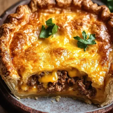 Savor the Comfort of Homemade Cheeseburger Pie Bliss 9 Homemade Cheeseburger Pie