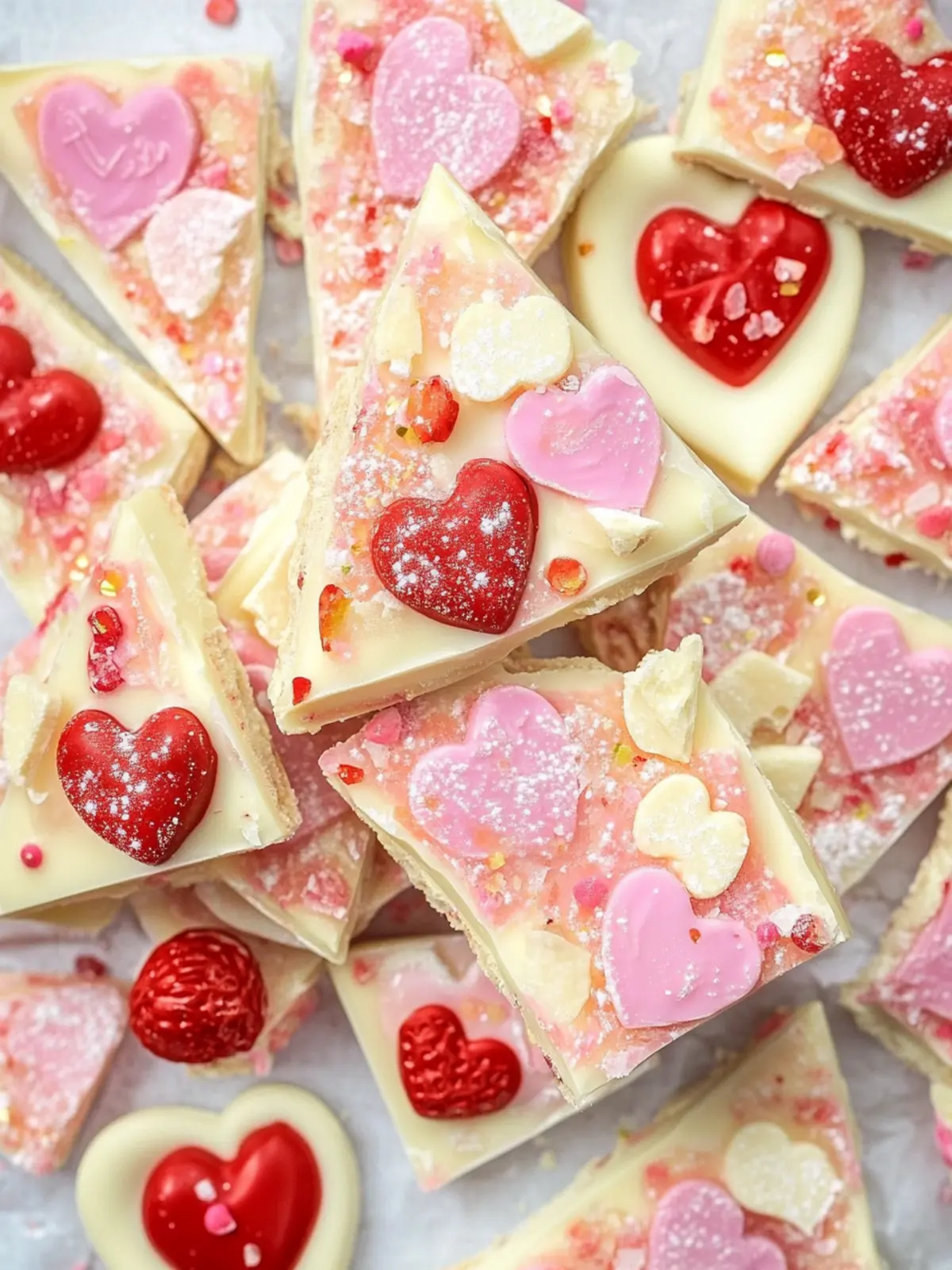 Decadent White Chocolate Valentine’s Day Bark Recipe You'll Love 5 White Chocolate Valentine’s Day Bark