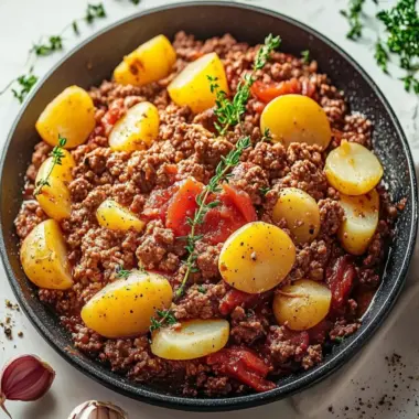 Ground Beef and Potatoes Skillet: Comfort Food Done Right! 10 Ground Beef and Potatoes