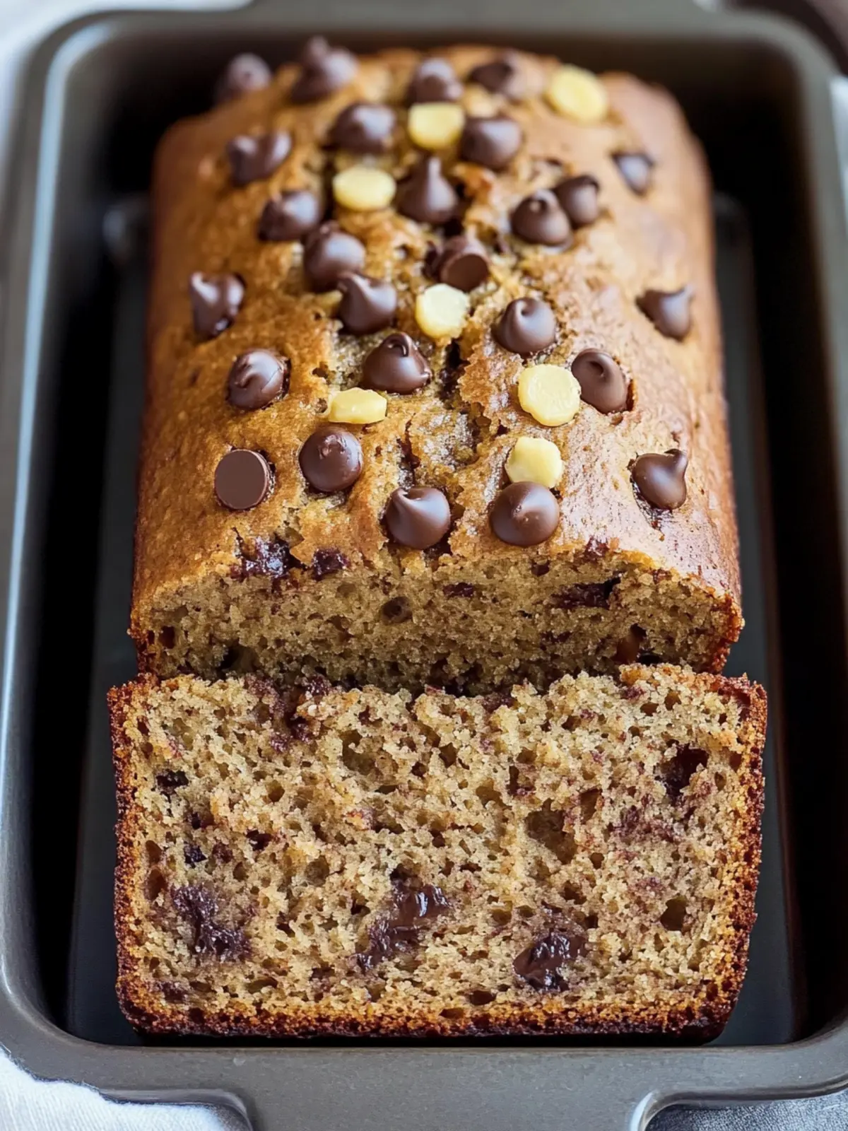 Peanut Butter Chocolate Chip Banana Bread That's Irresistibly Moist 2 PEANUT BUTTER CHOCOLATE CHIP BANANA BREAD