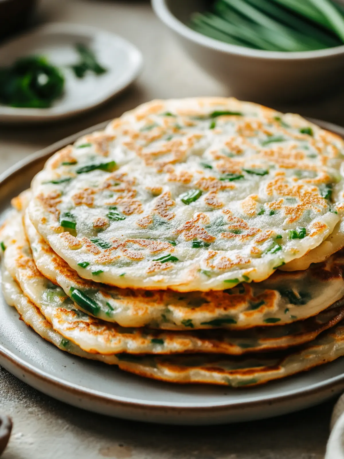 Irresistible Scallion Pancakes for Your Next Homemade Feast 4 Scallion Pancakes (Cong You Bing)