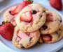 Delicious Strawberry Cookies with Gooey Chocolate Chips
