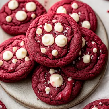 Chewy Red Velvet Cookies with White Chocolate Bliss 9 Red Velvet Cookies