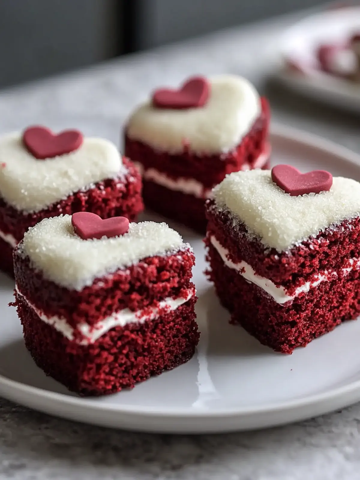 Mini Heart Red Velvet Cakes for a Sweet Valentine's Surprise 3 Mini Heart Red Velvet Cakes