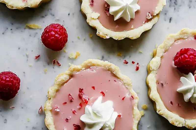 White Chocolate Raspberry Tarts