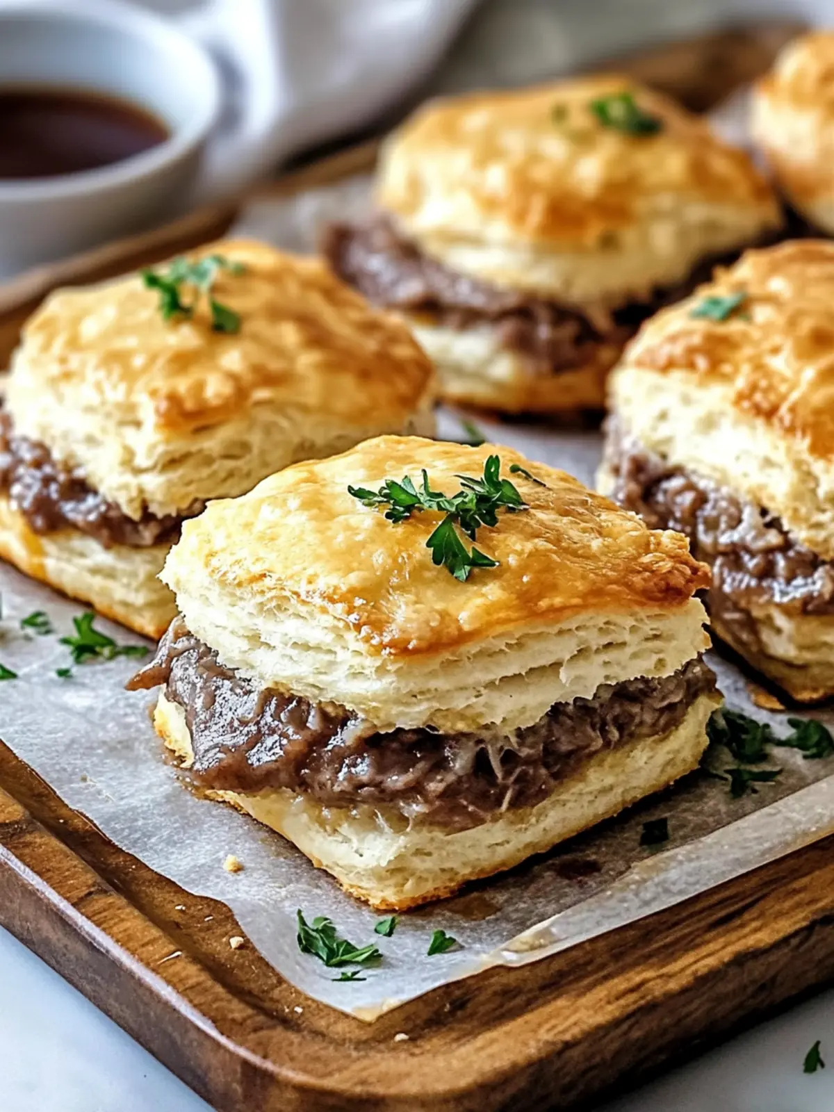 Baked French Dip Biscuits: Comfort Food for Family Nights 4 Baked French Dip Biscuits