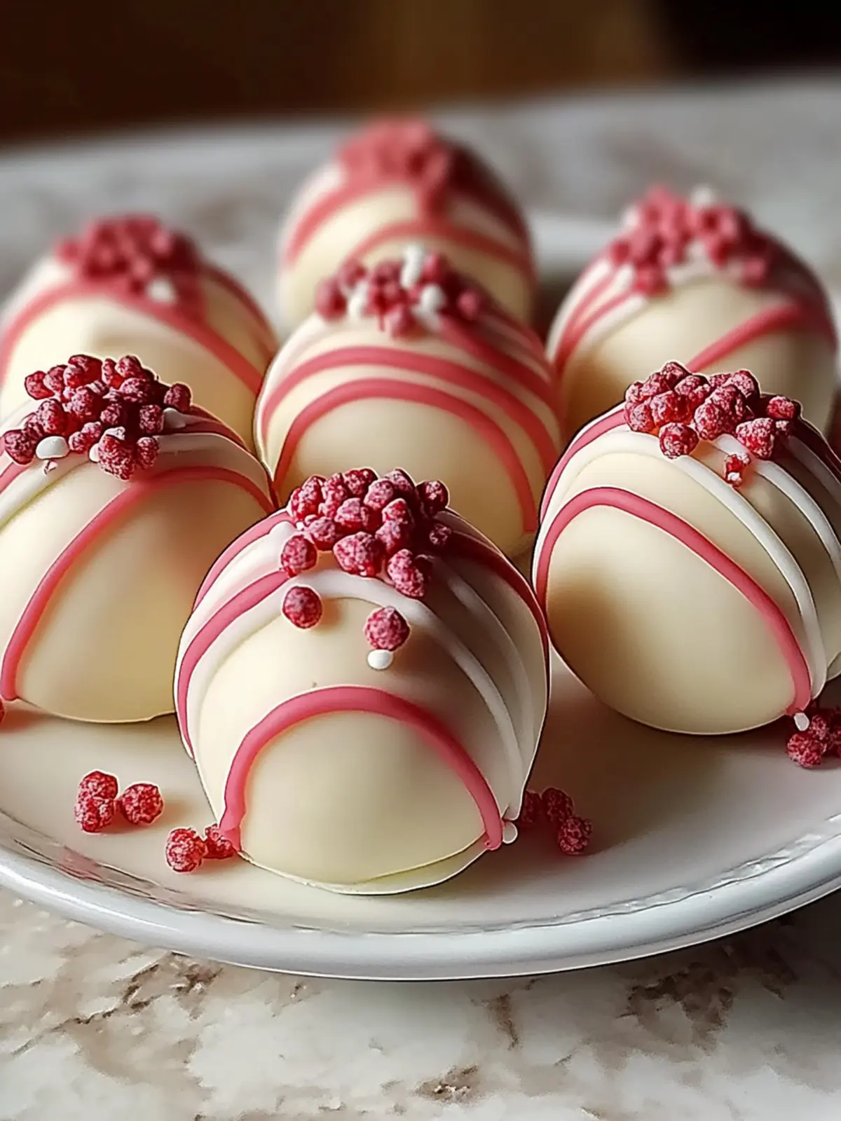 Delicious No-Bake Strawberry Cheesecake Truffle Balls Recipe 5 Strawberry Cheesecake Truffle Balls
