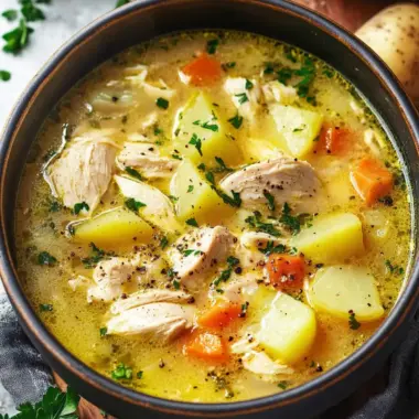 Hearty Chicken Soup with Potatoes: A Cozy Comfort Meal 9 Chicken Soup with Potatoes