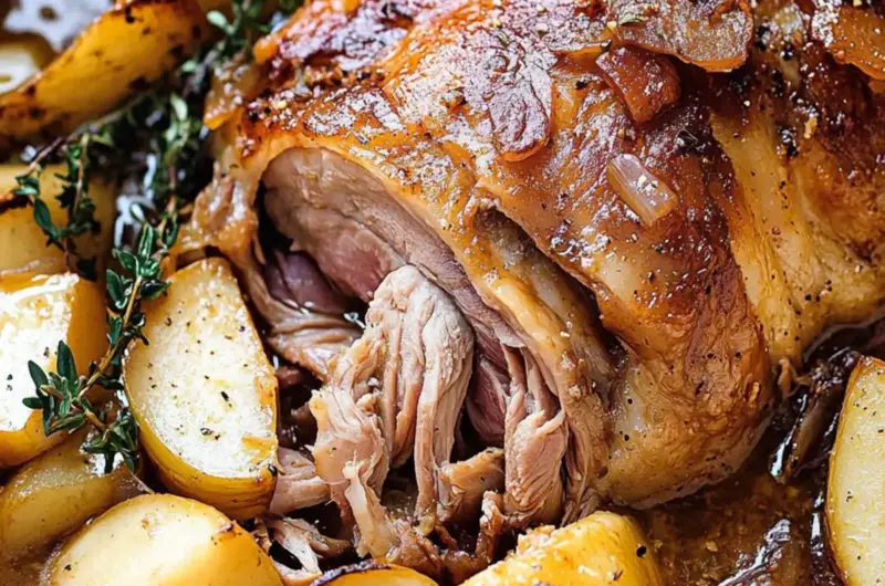 Apple Cider Braised Pork Shoulder
