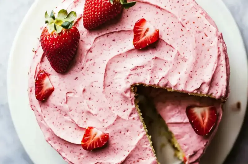 Homemade Strawberry Cake