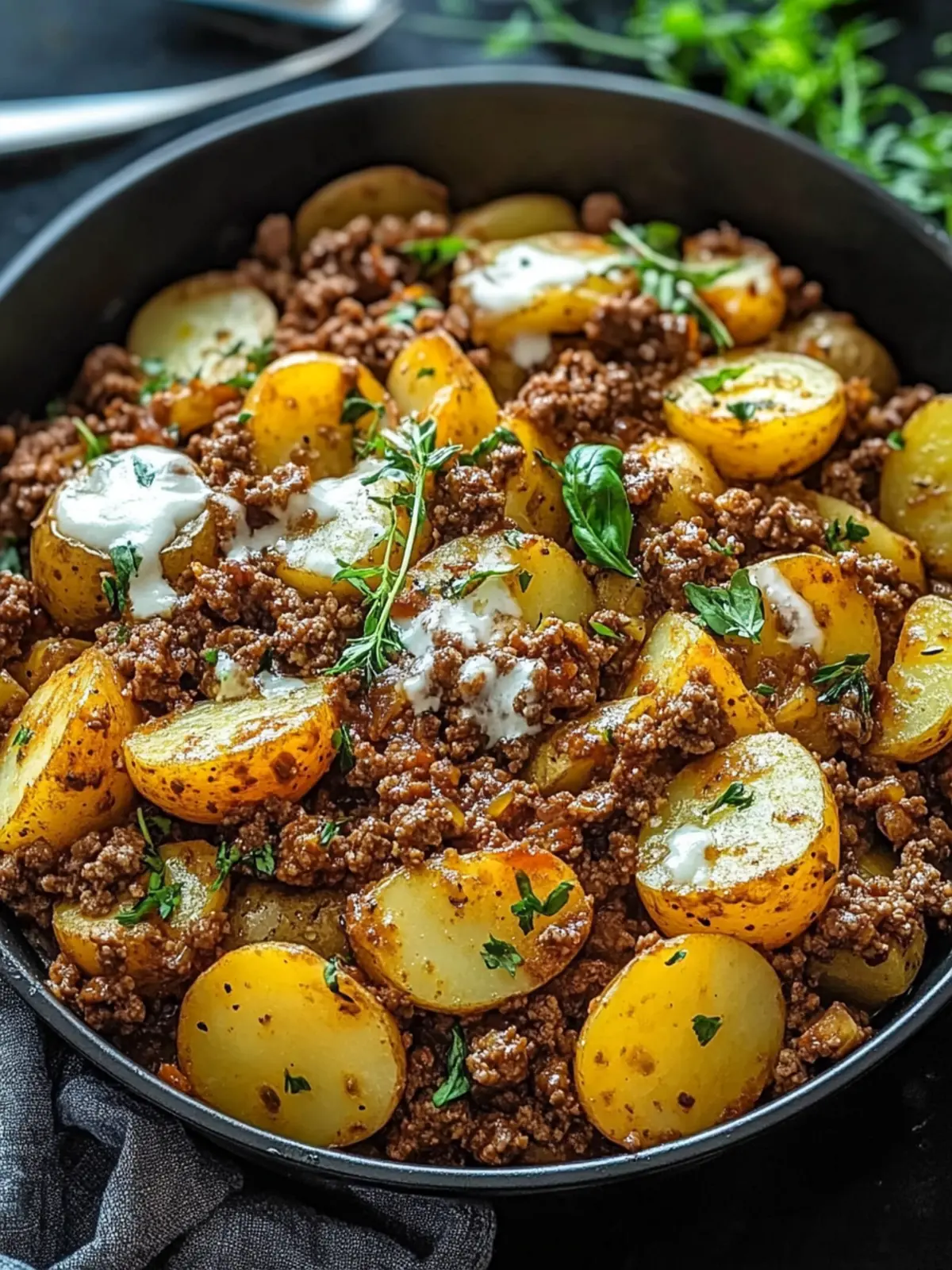 Ground Beef and Potatoes Skillet: Comfort Food Done Right! 2 Ground Beef and Potatoes