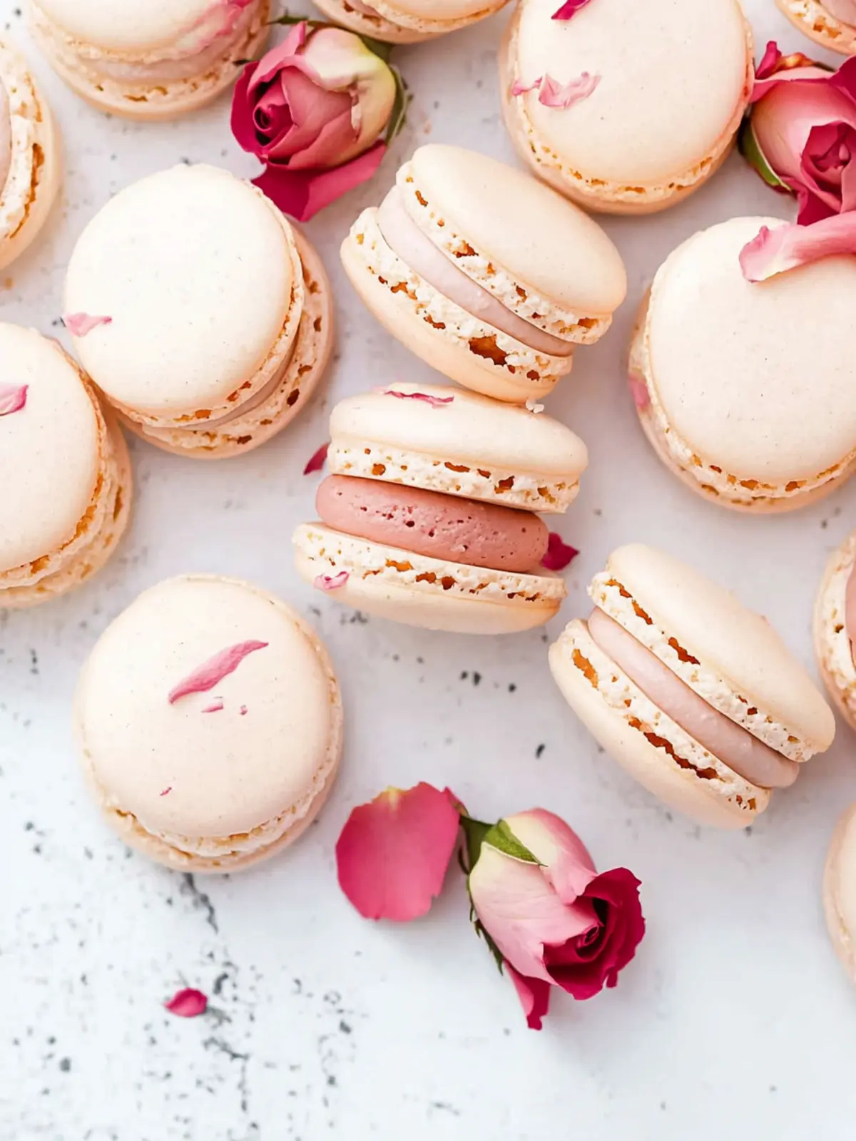 Delightful White Chocolate Rose Macarons for Every Occasion 3 White Chocolate Rose Macarons