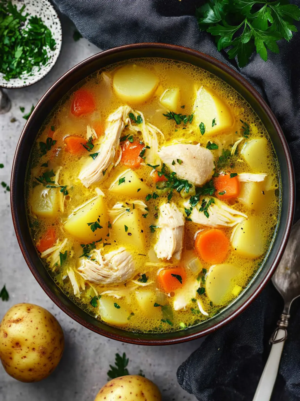 Hearty Chicken Soup with Potatoes: A Cozy Comfort Meal 2 Chicken Soup with Potatoes