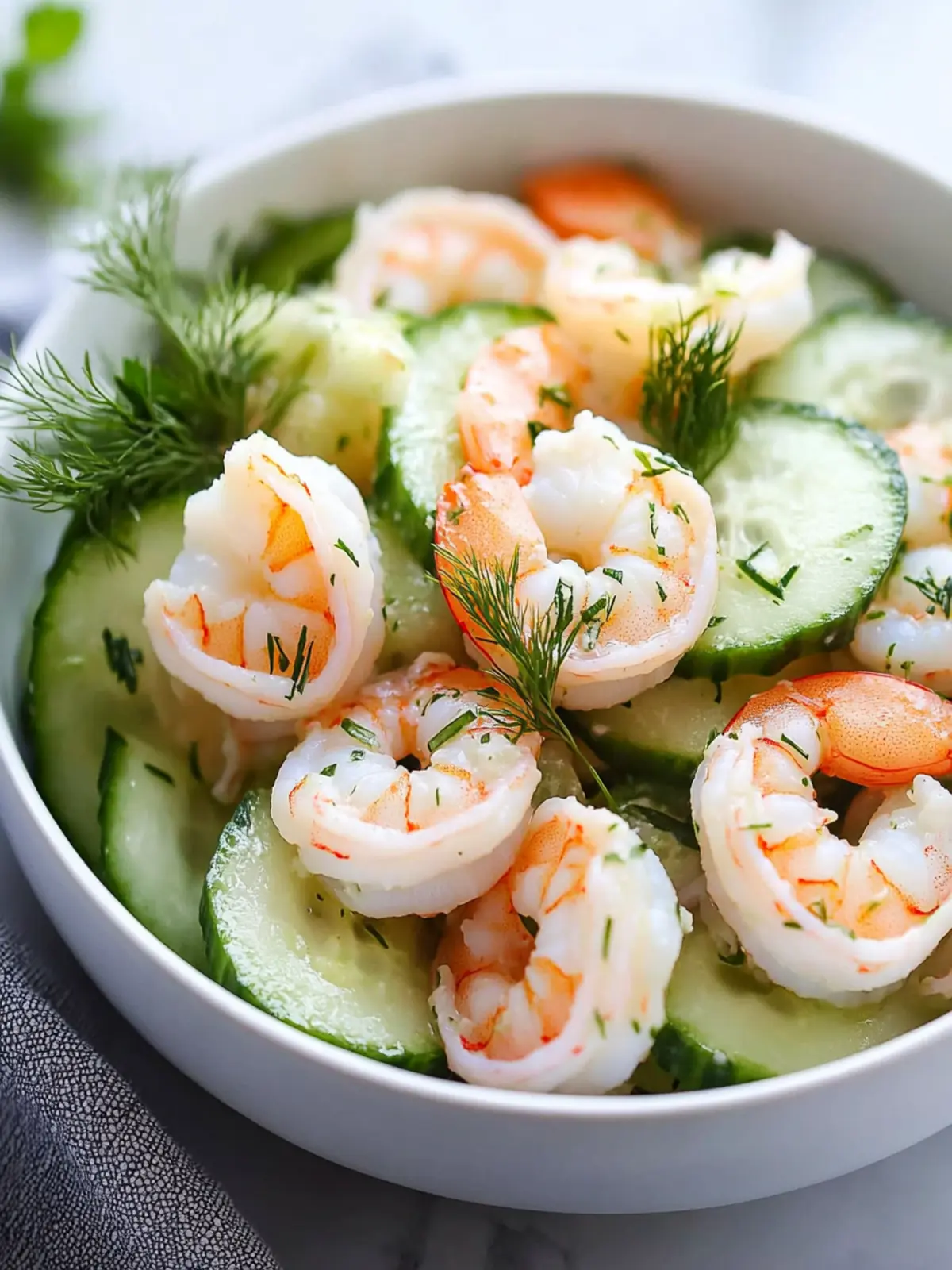 Cucumber Shrimp Salad That's Perfect for Hot Summer Days 4 Cucumber Shrimp Salad