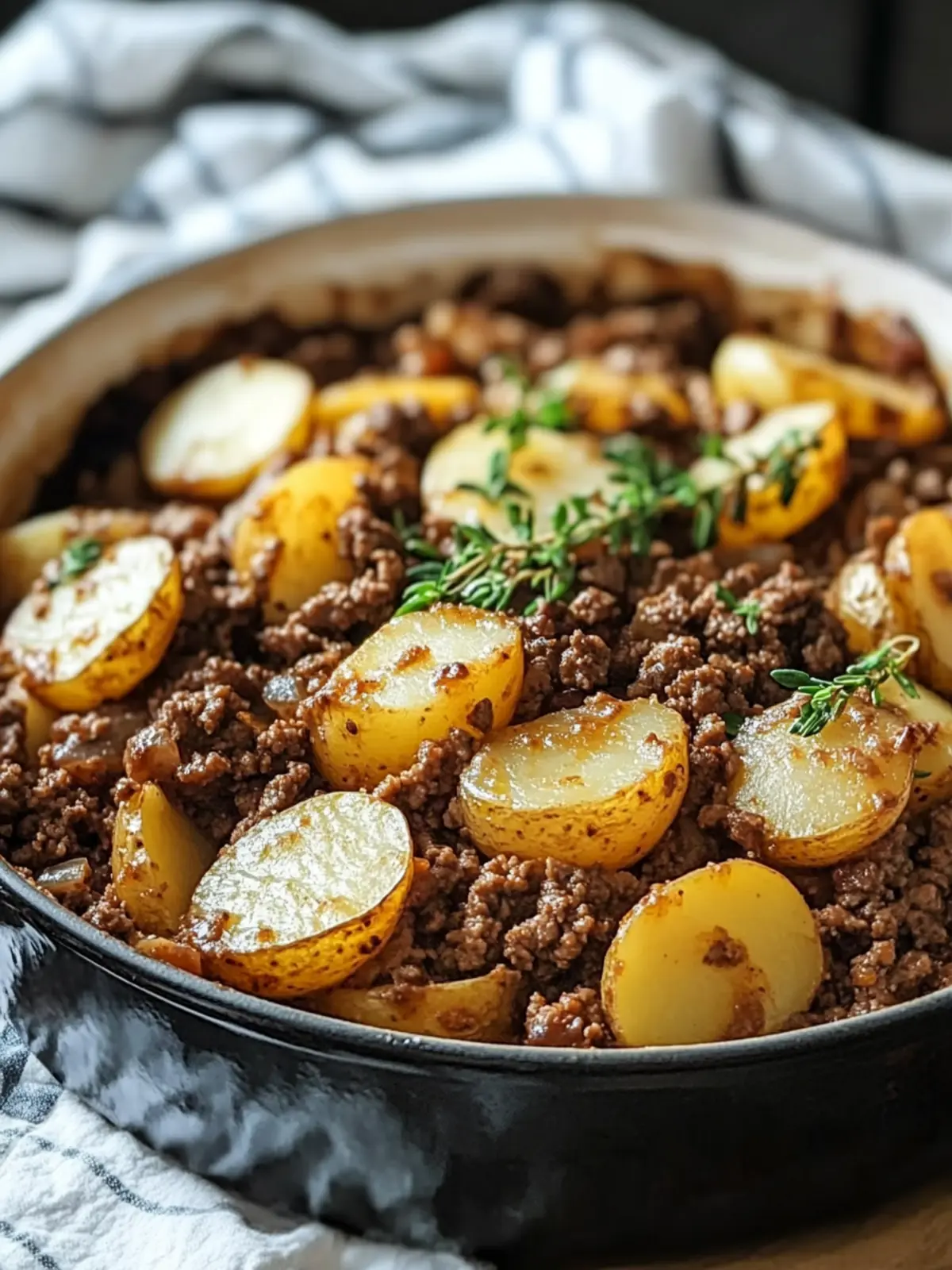 Ground Beef and Potatoes Skillet: Comfort Food Done Right! 3 Ground Beef and Potatoes