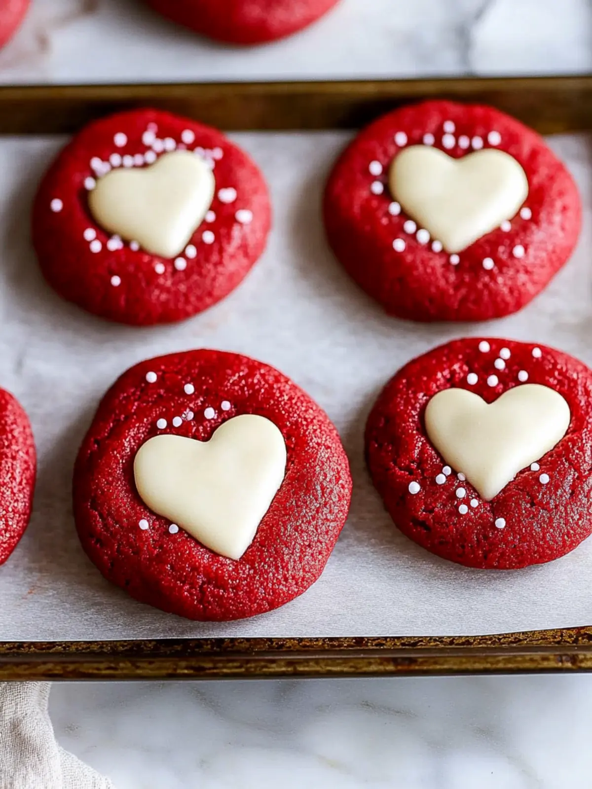 Red Velvet Sugar Cookies with Peanut Butter Hearts Delight 4 Red Velvet Sugar Cookies