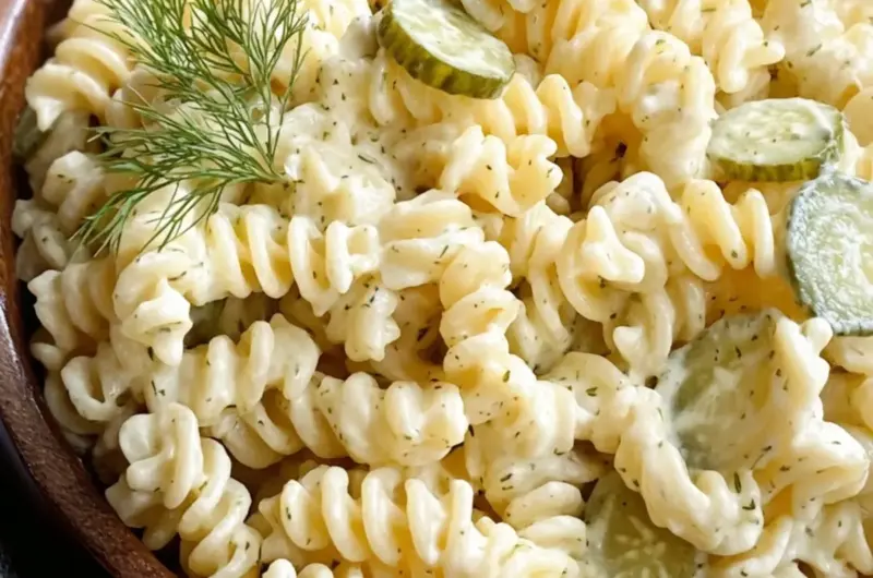 Dill Pickle Pasta Salad